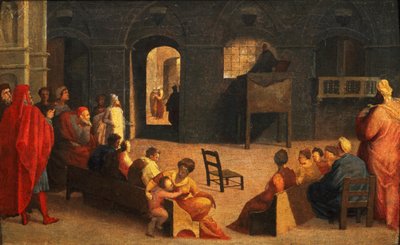 San Bernardino da Siena che Predica da Domenico di Pace Beccafumi  